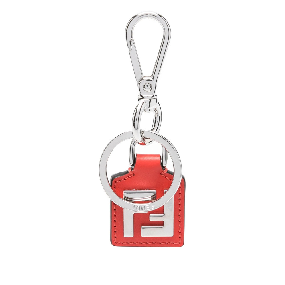 Fendi FF Squared Leather Keyring