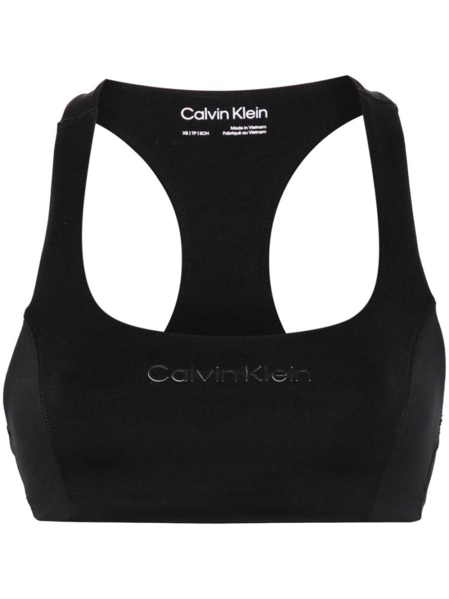rubberised-logo sports bra