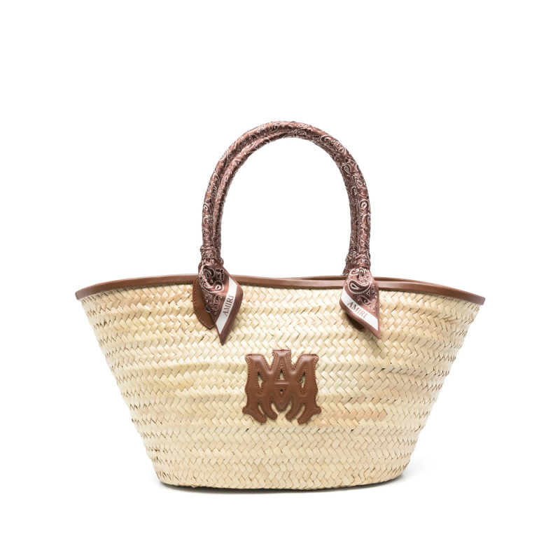 Amiri MA Raffia Tote Bag