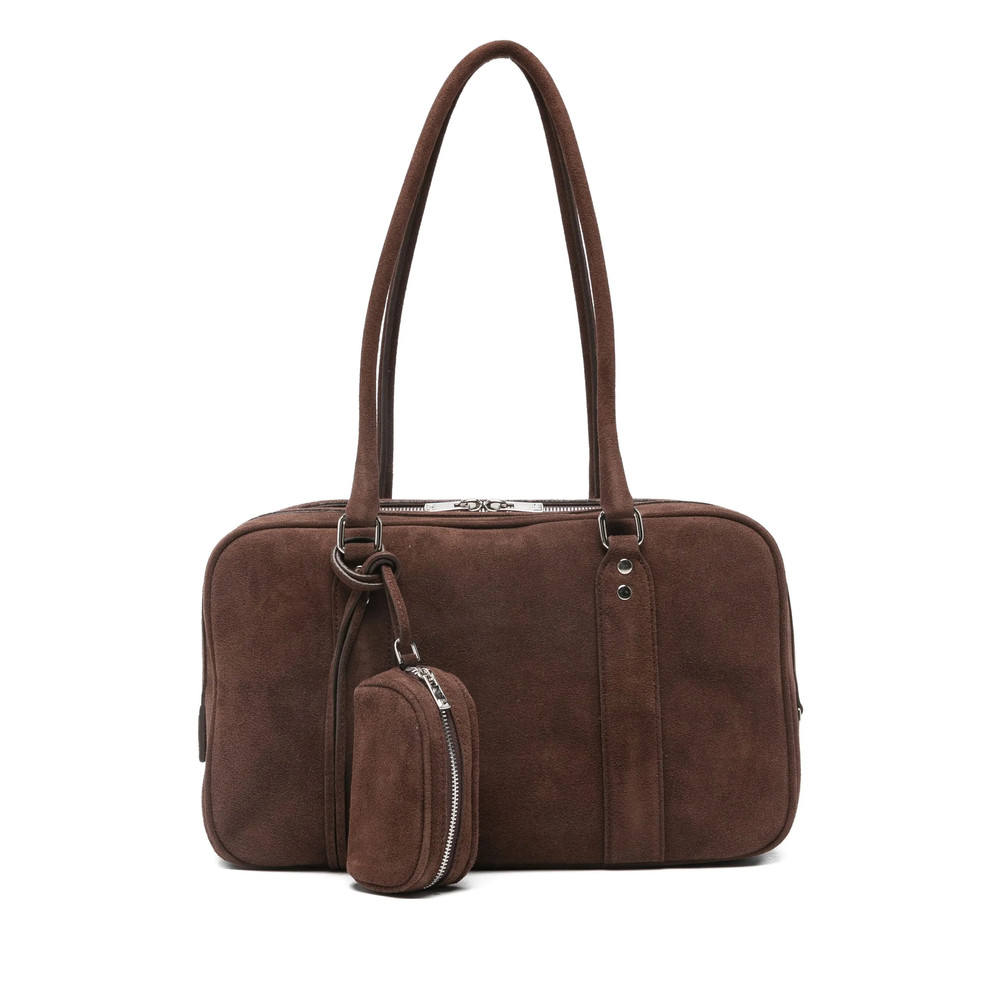 Low Classic Suede Shoulder Bag