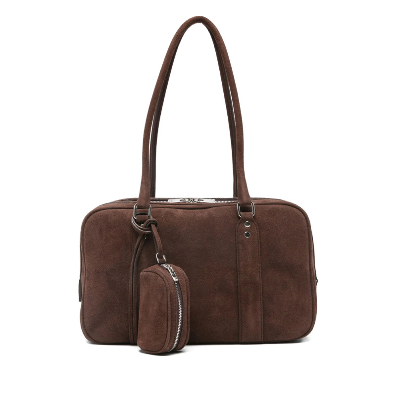 Low Classic Suede Shoulder Bag