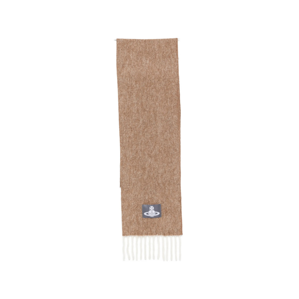 Vivienne Westwood Orb-patch Fringed Scarf