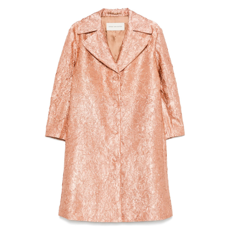 Dries Van Noten Crinkled Coat