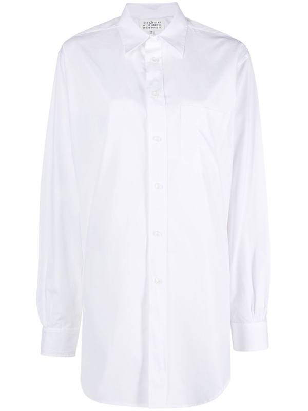 longline poplin shirt