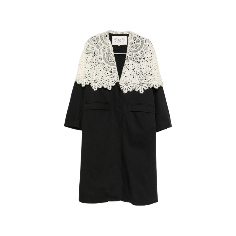 Sea Alina Lace-collar Coat