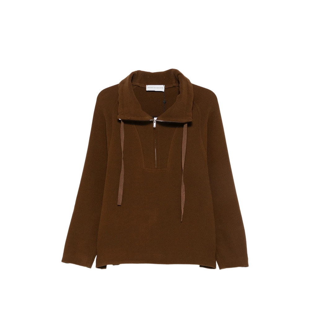 Studio Nicholson Quarter-zip Drawstring Sweatshirt