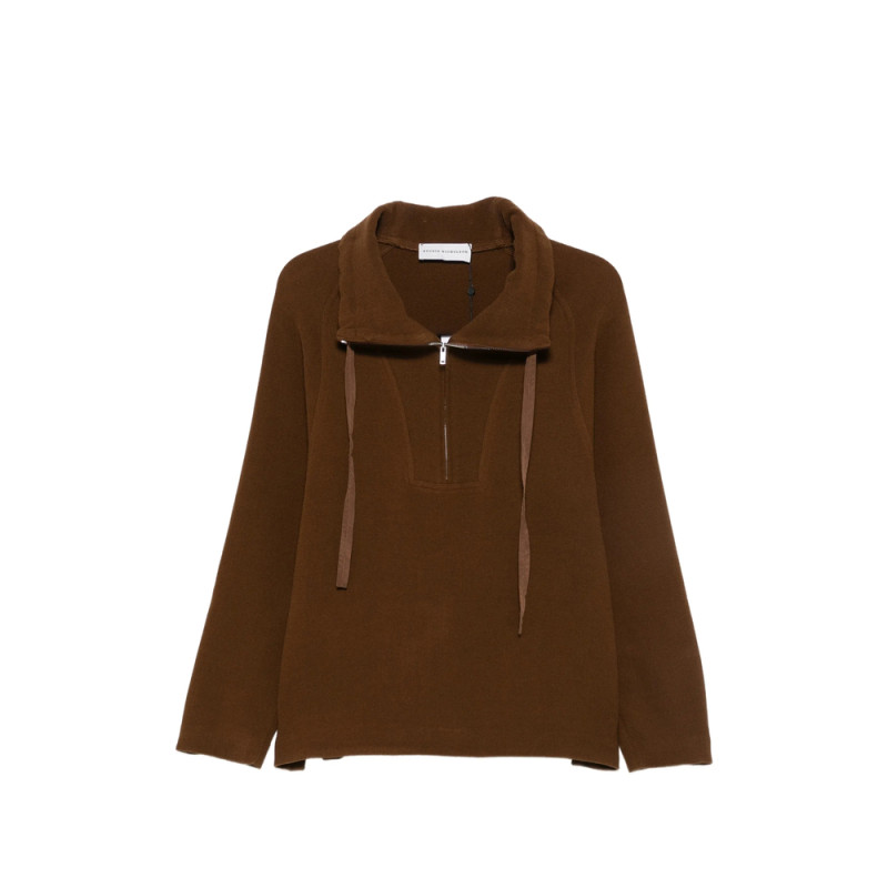 Studio Nicholson Quarter-zip Drawstring Sweatshirt
