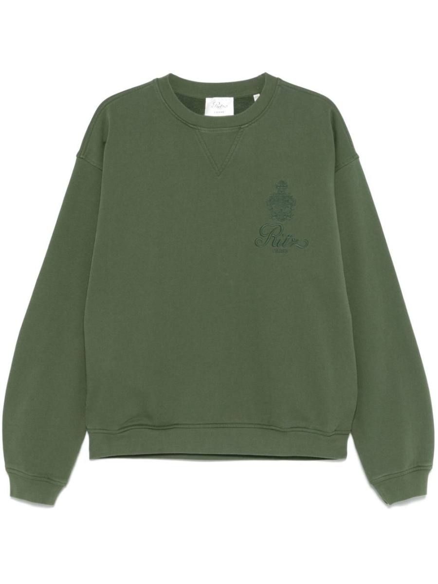 logo-embroidered sweatshirt
