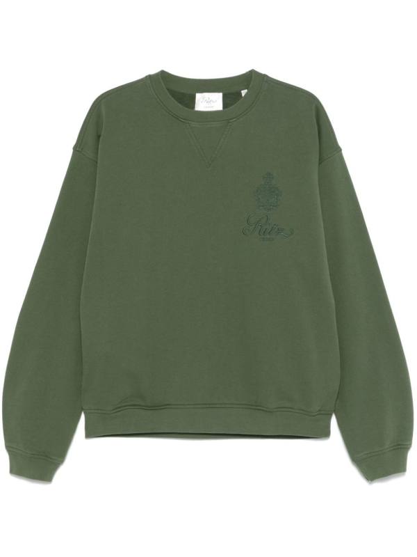 logo-embroidered sweatshirt