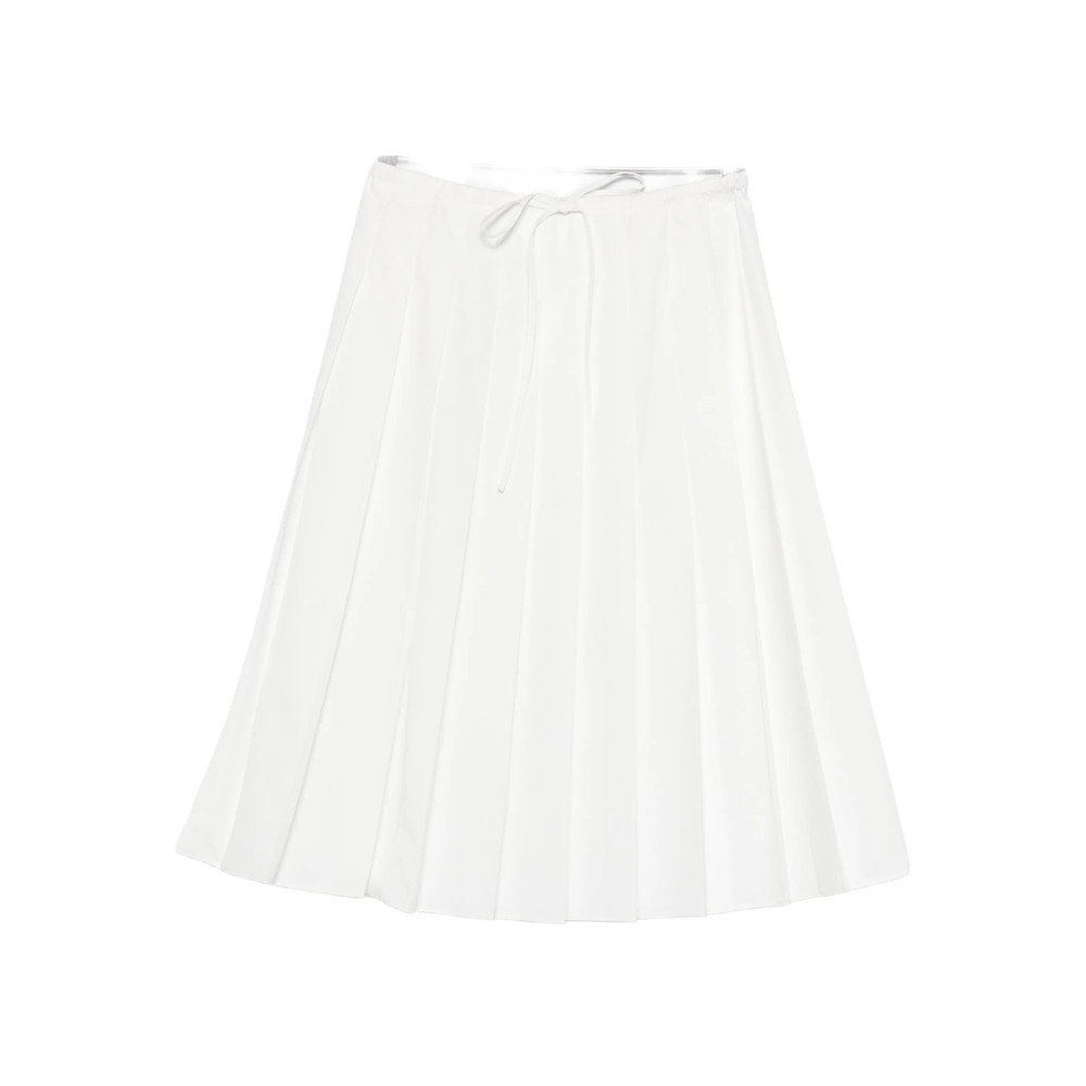 Prada Pleated Drawstring Skirt