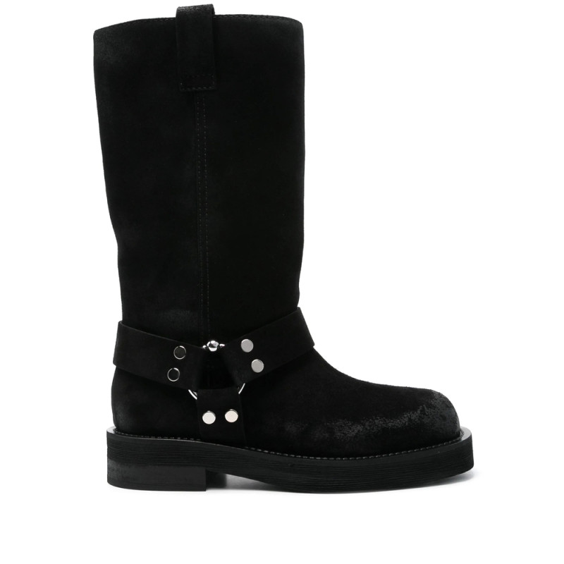 3juin Demi Buckle-strap Suede Boots