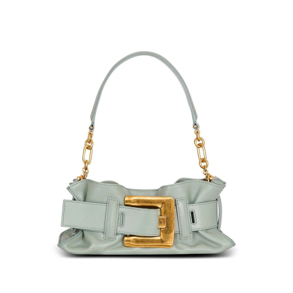 Balmain Mini Anthem Leather Clutch Bag