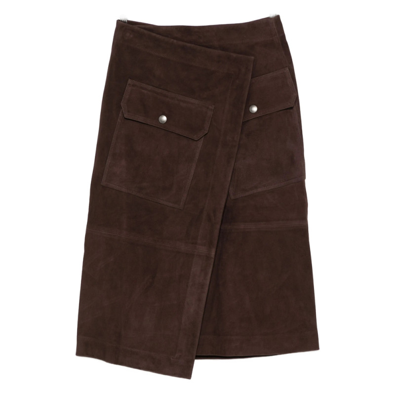 Co Flap-pocket Wrap Skirt