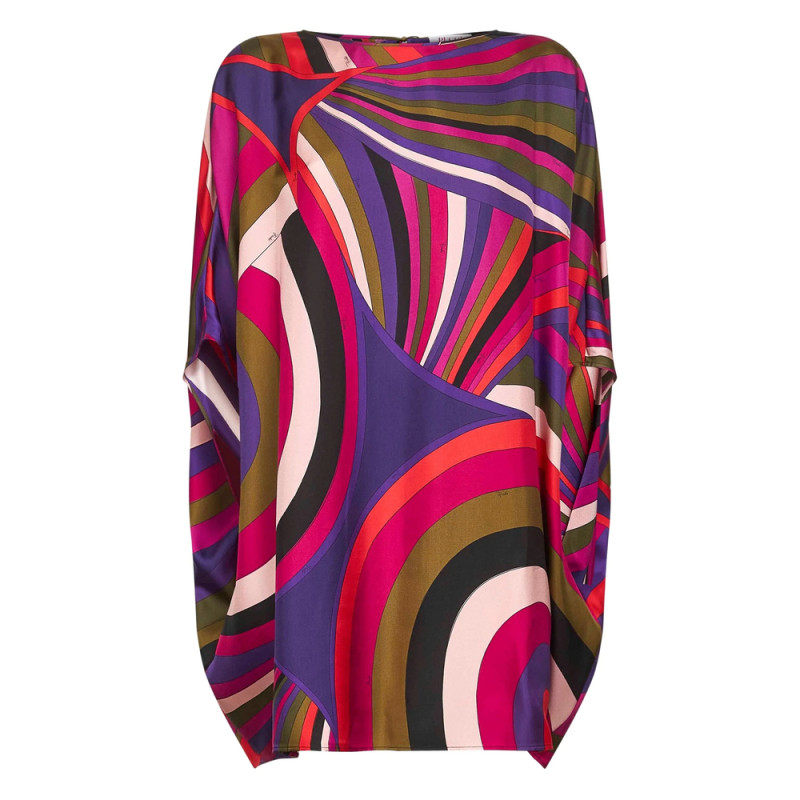 Pucci Abstract-pattern Print Cape Dress