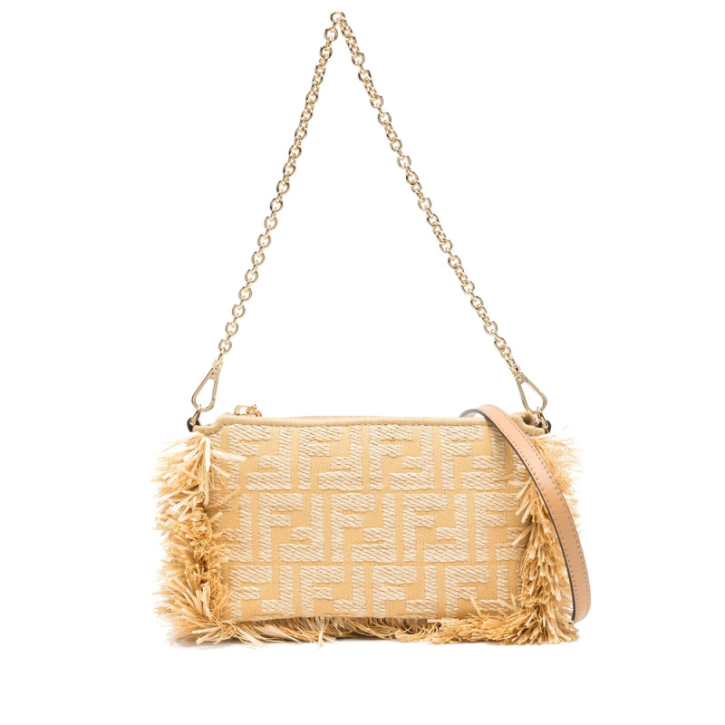 Fendi Baguette Fringe-detail Clutch Bag