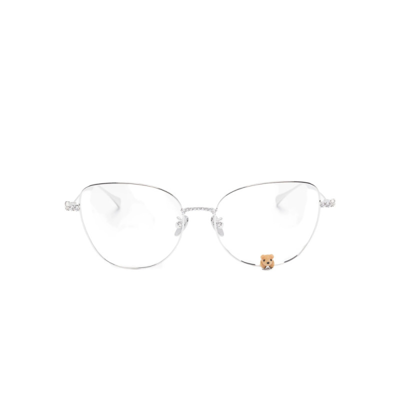 Yvmin Paradise Flocked-bear Cat-eye Glasses