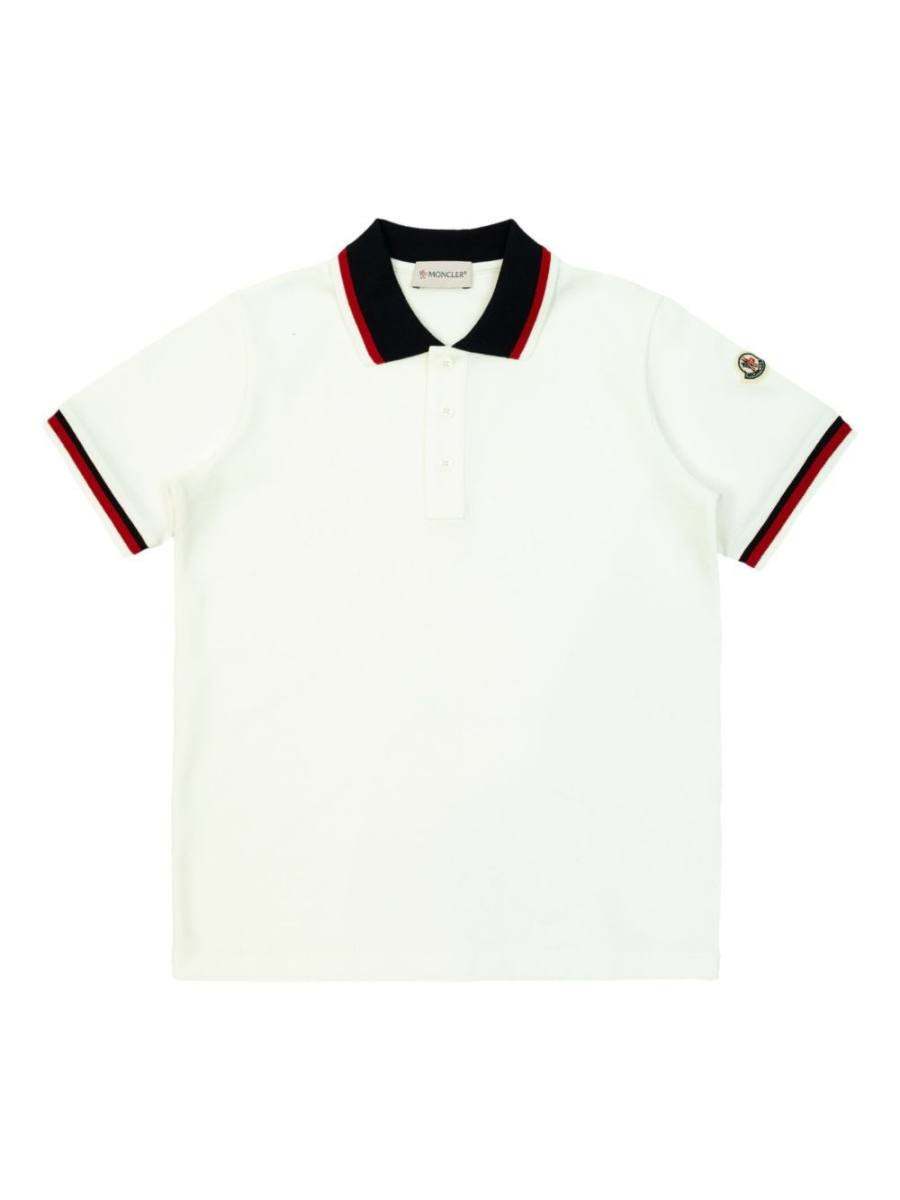 logo-patch polo shirt