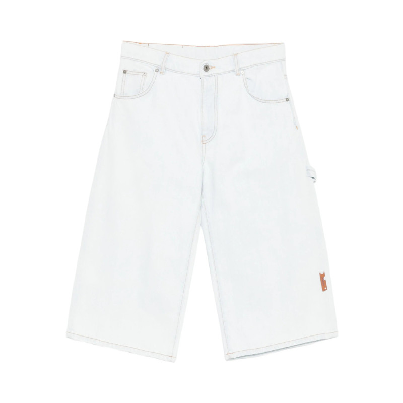 Off-white Five-pocket Denim Shorts