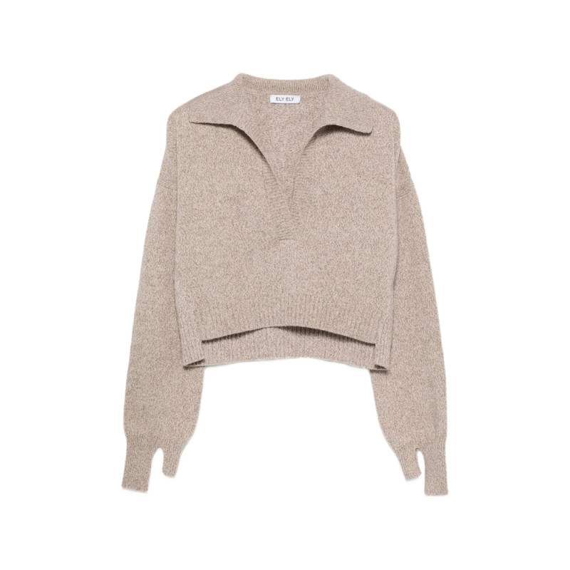 Ely Ely Spread-collar Sweater