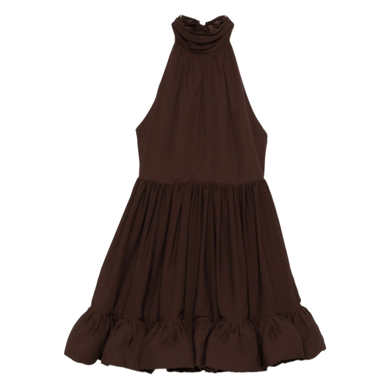 Malina High-neck Ruffled Dress
