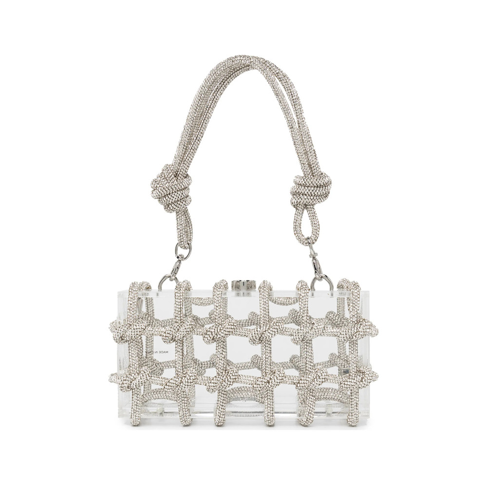 Cult Gaia Bess Crystal-embellished Shoulder Bag