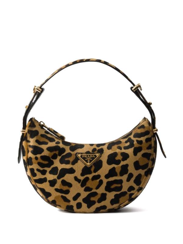 Arqué printed leather shoulder bag