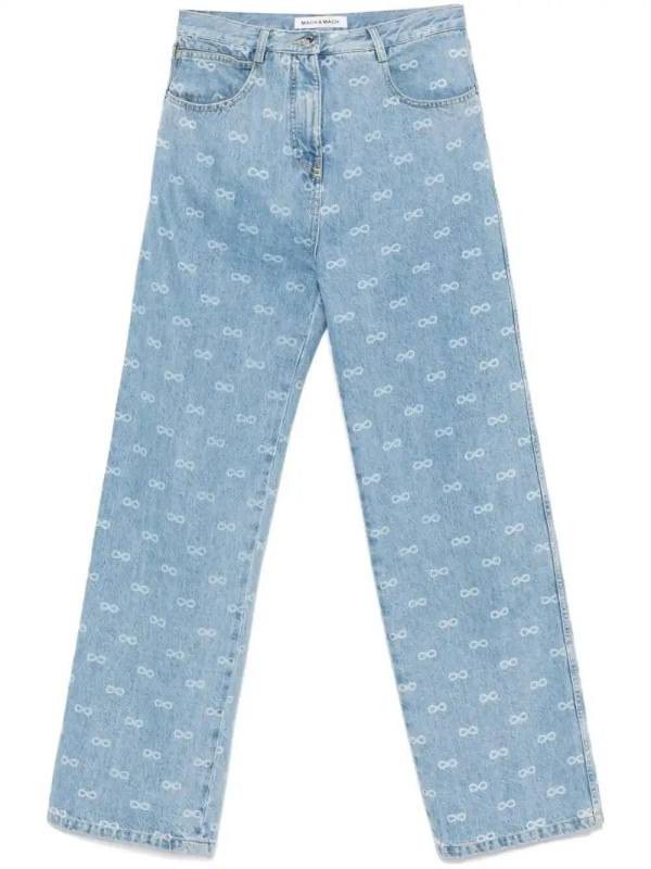 Bow Monogram jeans
