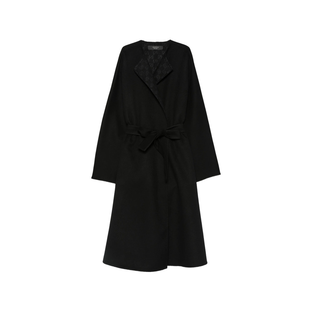 Gucci Belted GG-jacquard Coat
