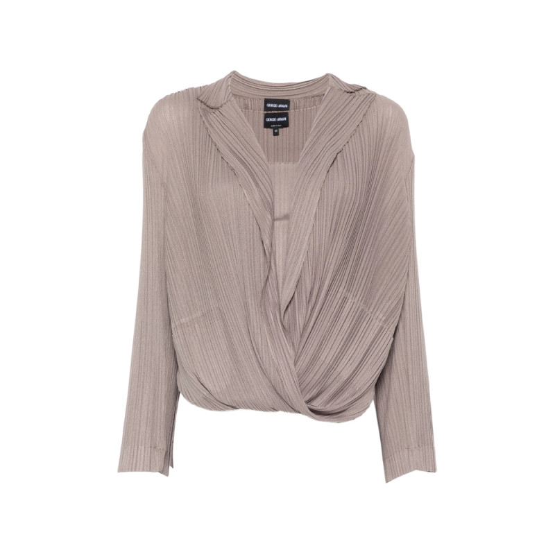 Giorgio Armani Pleated Tank Top And Blouse Set