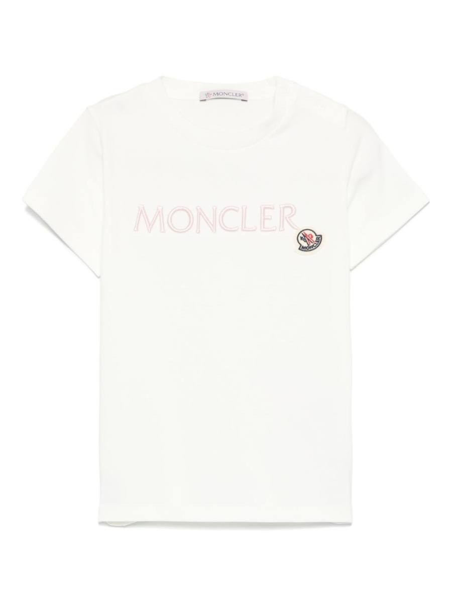 logo-embroidered T-shir