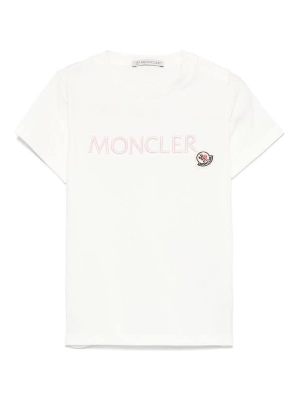logo-embroidered T-shir