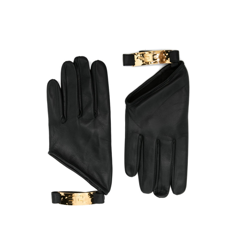 Elisabetta Franchi Cut-out Buckle Gloves
