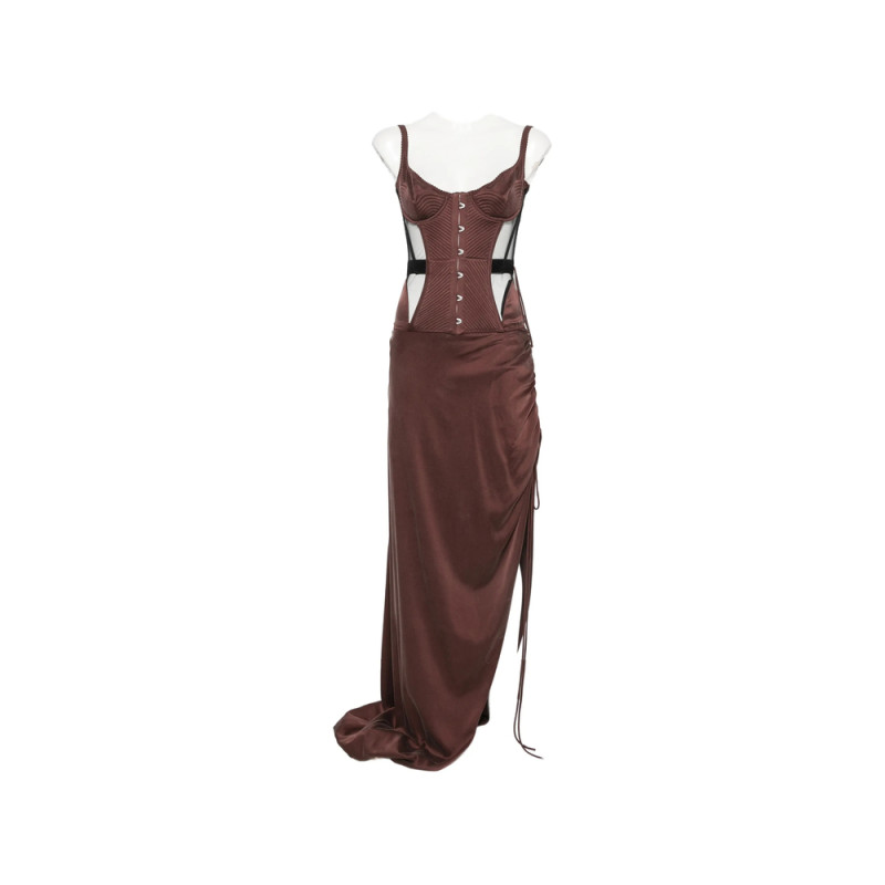 Maria Lucia Hohan Maleena Quilted Corset Maxi Dress