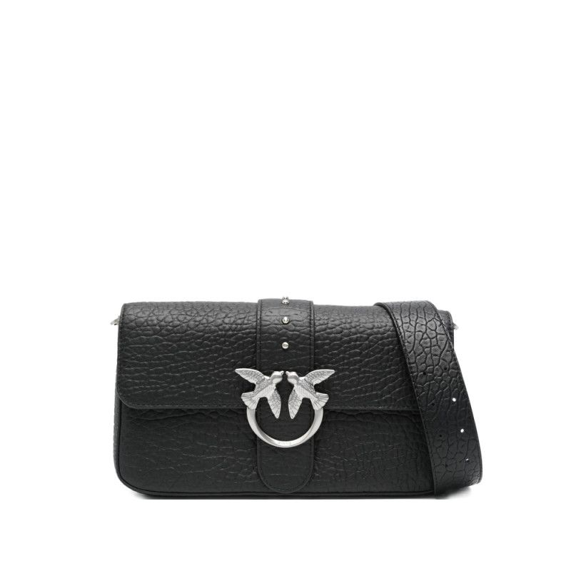 Pinko Textured-leather Shoulder Bag