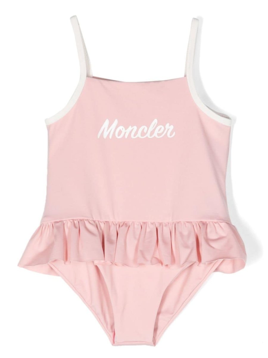logo-print skirt swimsui
