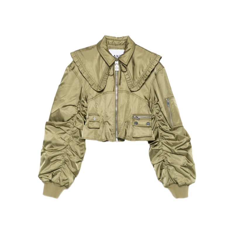 Ganni Duchess Bomber Jacket