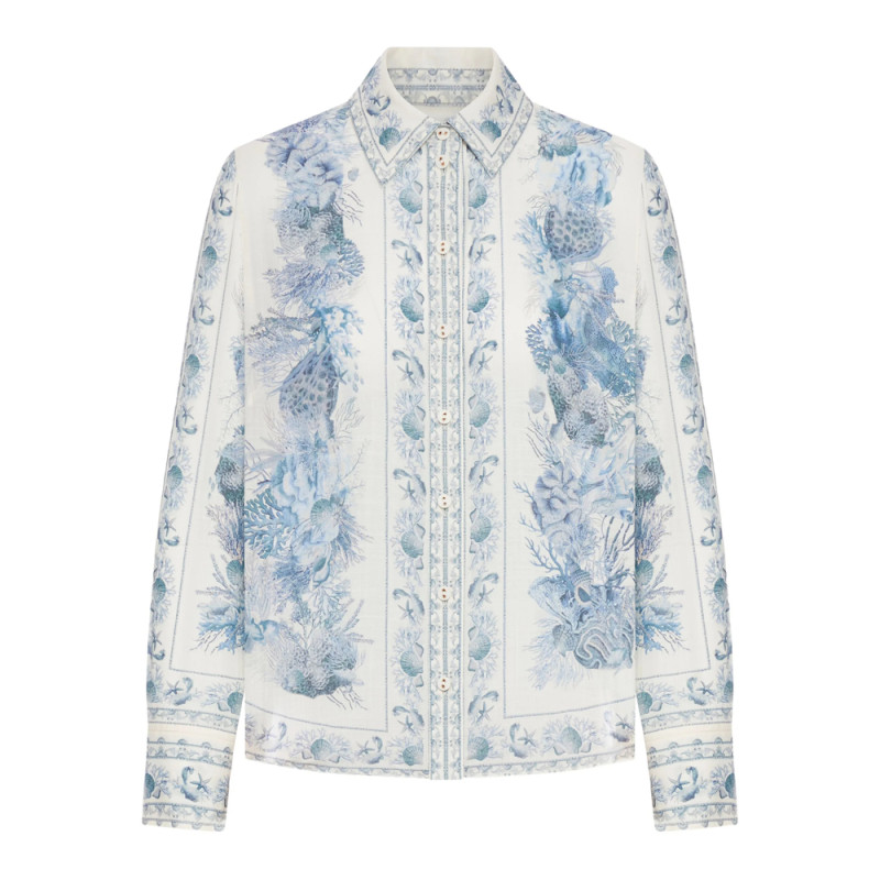 Zimmermann Buttoned Printed Shirt