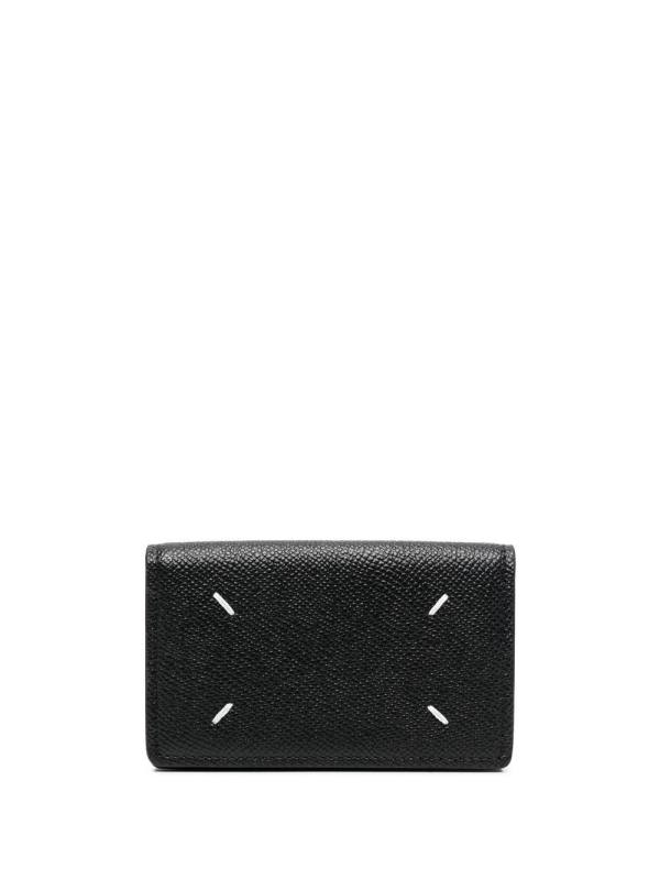 four-stitch leather card holder