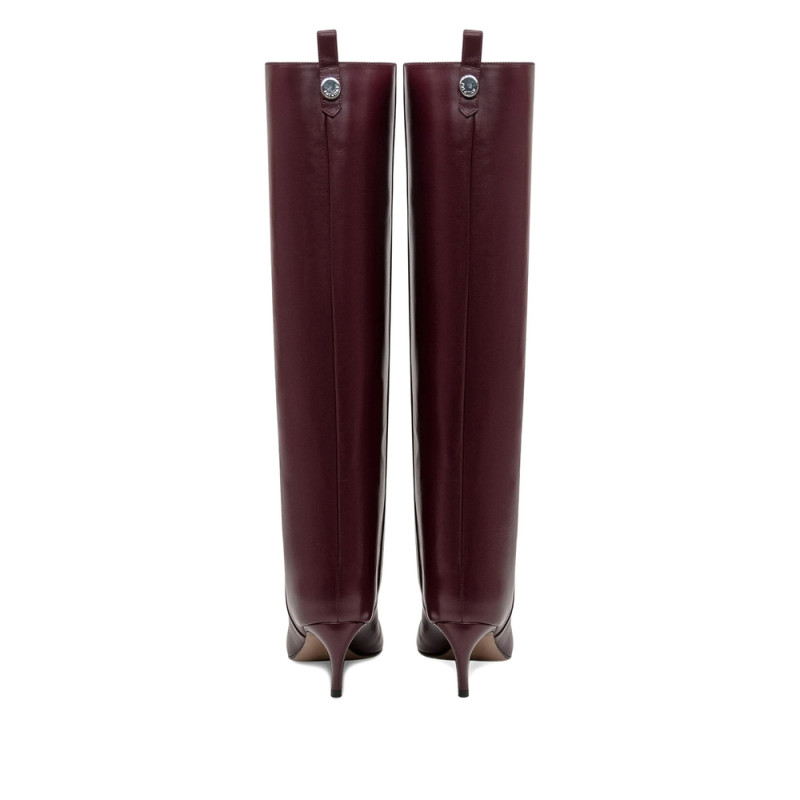 The Attico 65mm Lea Pointed-toe Leather Boots