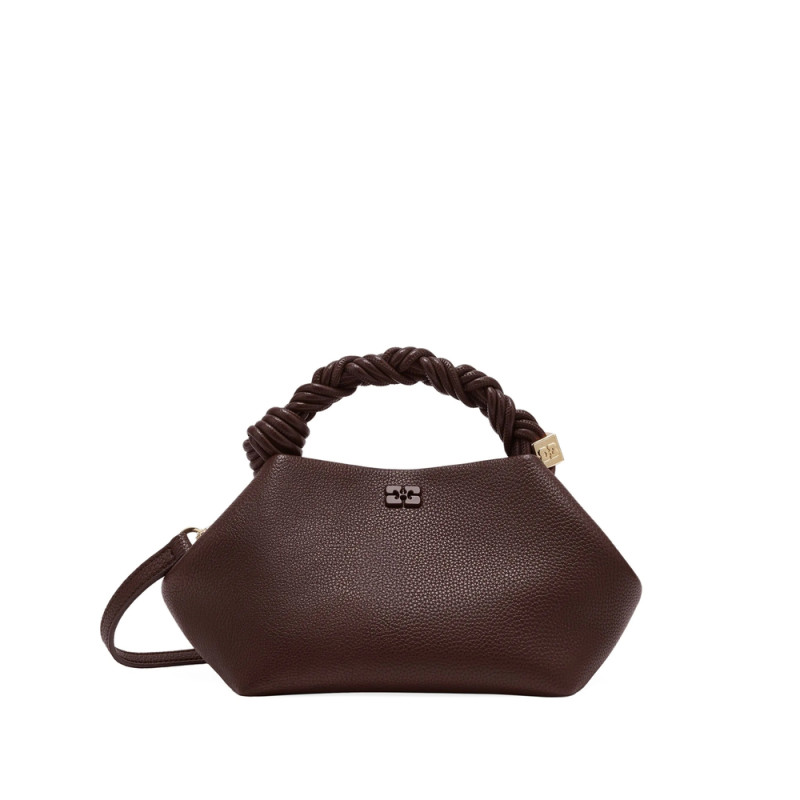 Ganni Small Bou Twisted-handle Tote Bag