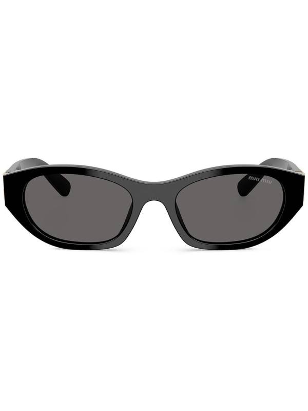 oval-frame sunglasses