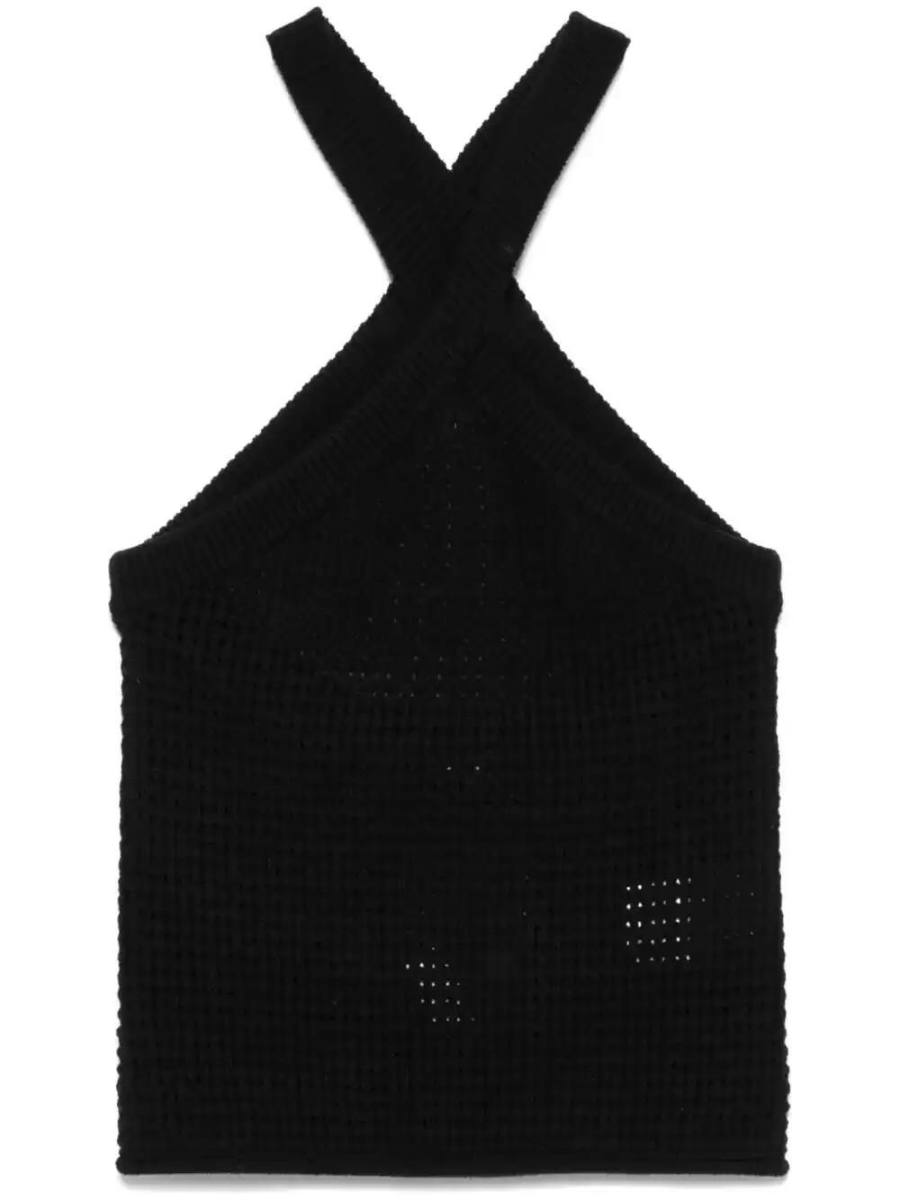 crochet halterneck tank top