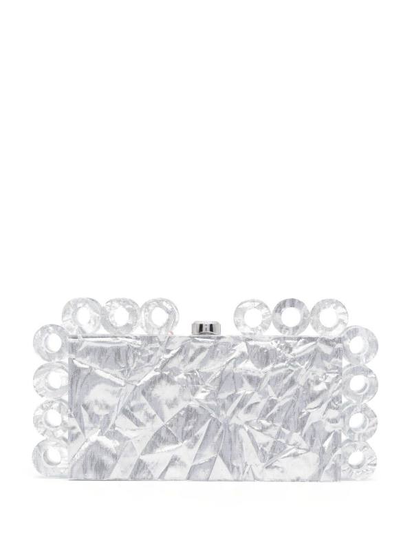 Harlow chunky-crystal clutch bag