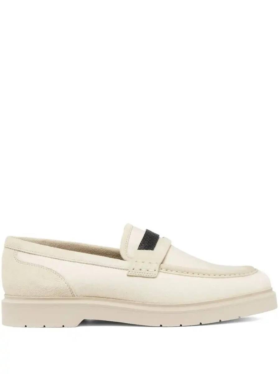Monili-detail loafers