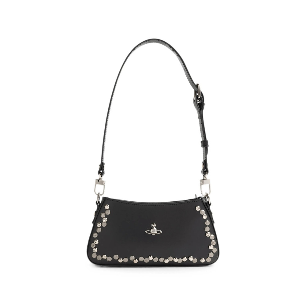 Vivienne Westwood Tasha Studded Leather Shoulder Bag