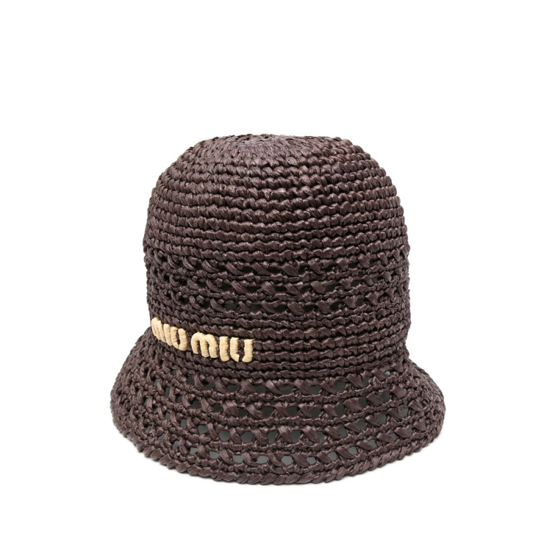 Miu Miu Woven Bucket Hat
