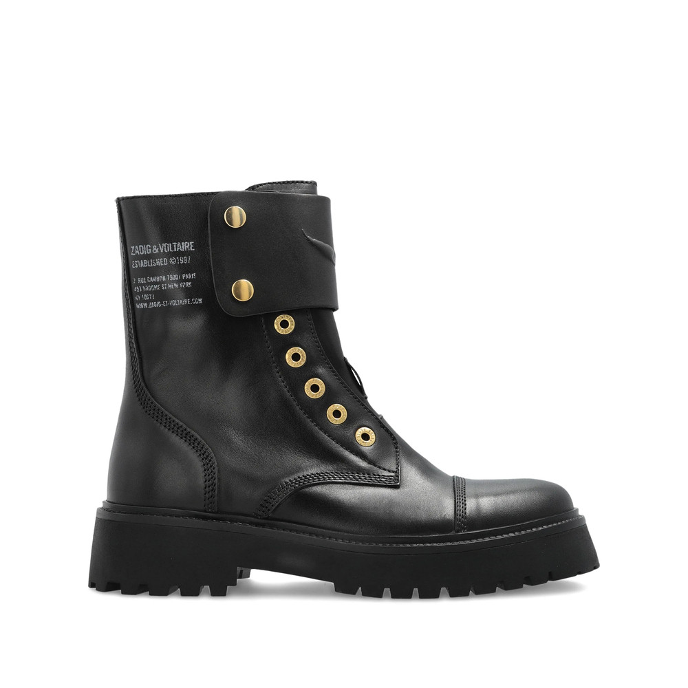 Zadig & Voltaire Leather Biker Boots