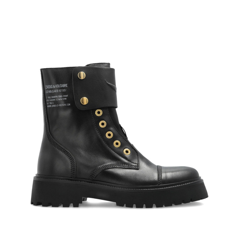 Zadig & Voltaire Leather Biker Boots