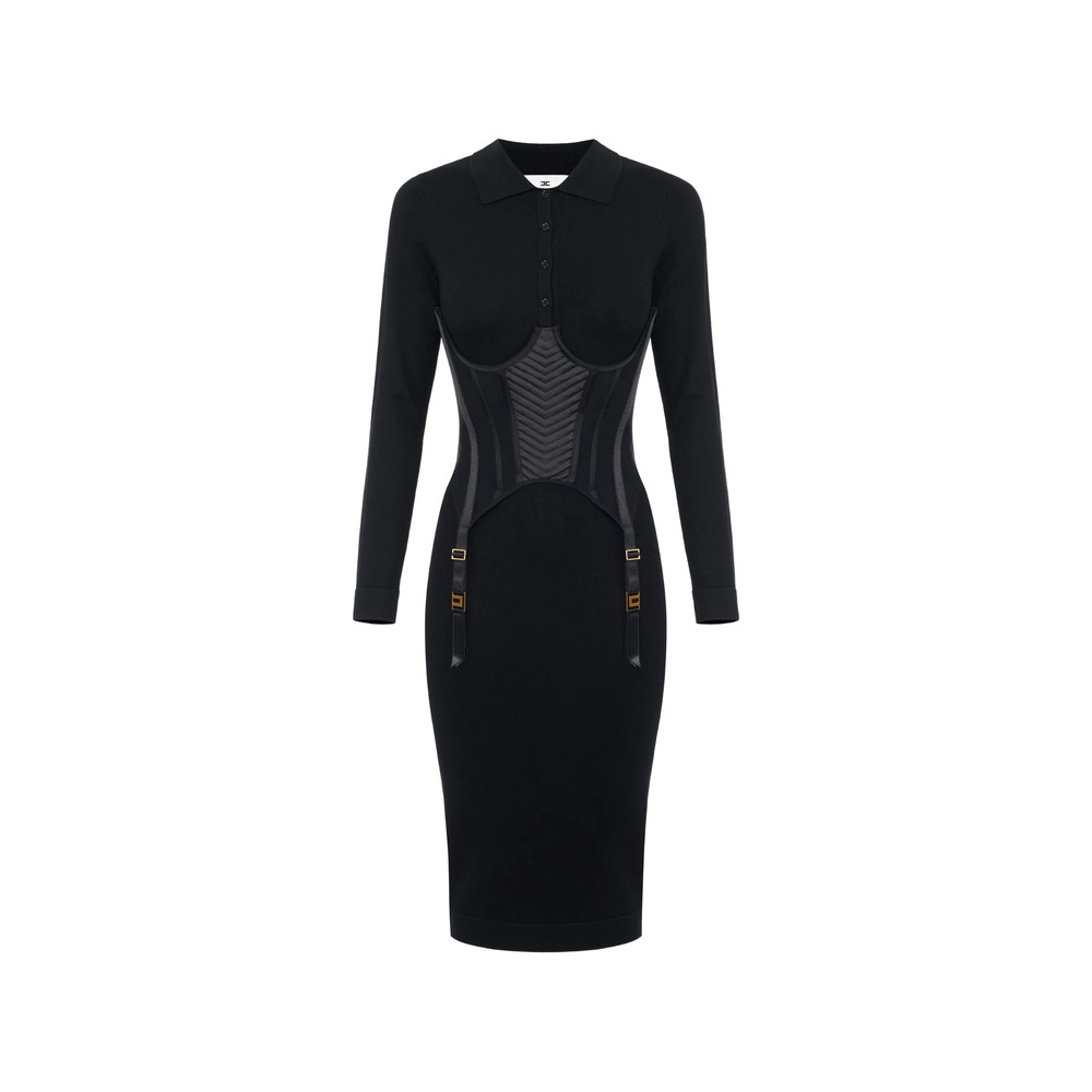 Elisabetta Franchi Knit Bustier Dress
