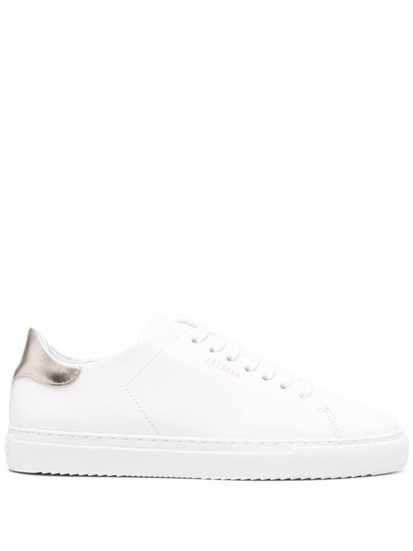 low-top leather sneakers